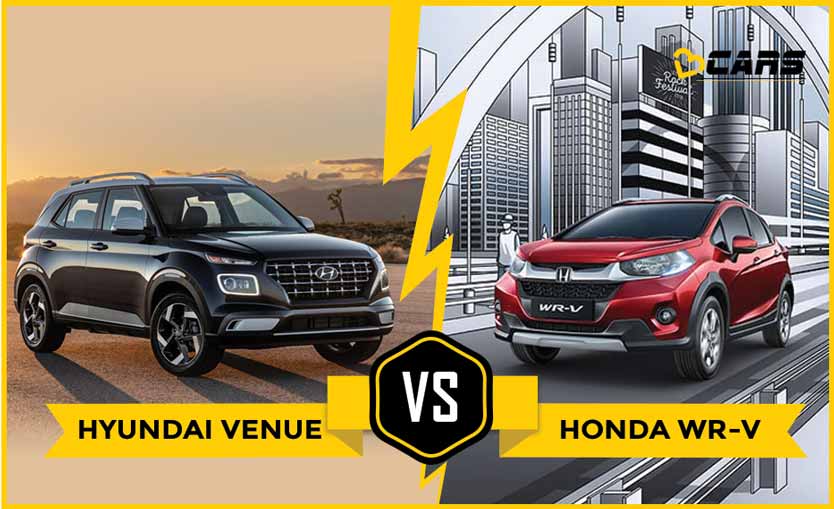 Hyundai Venue vs Honda WR V Price Comparison